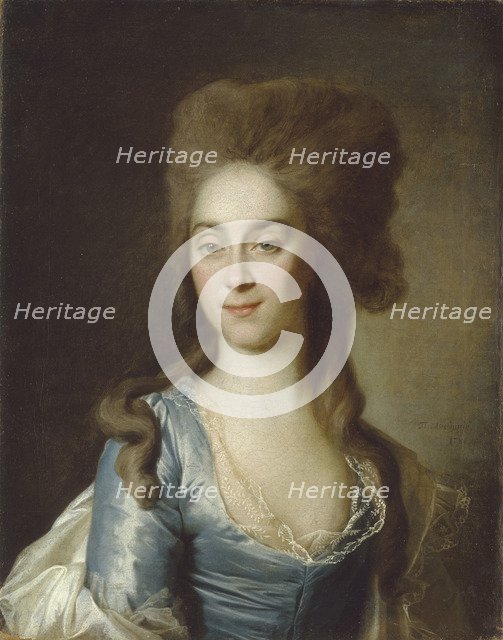 Portrait of Tatyana Petrovna Raznatovskaya, née Rezvaya, 1781. Artist: Levitsky, Dmitri Grigorievich (1735-1822)