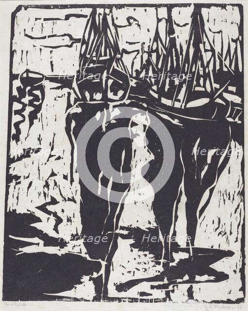 Port Scene (Hafenbild), 1908. Creator: Ernst Kirchner.