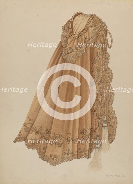 Infant's Cape, c. 1938. Creator: Florence Earl.