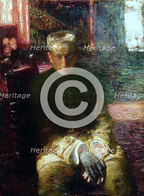 Portrait of Alexander Kerensky (1881-1970), 1918. Artist: Repin, Ilya Yefimovich (1844-1930)