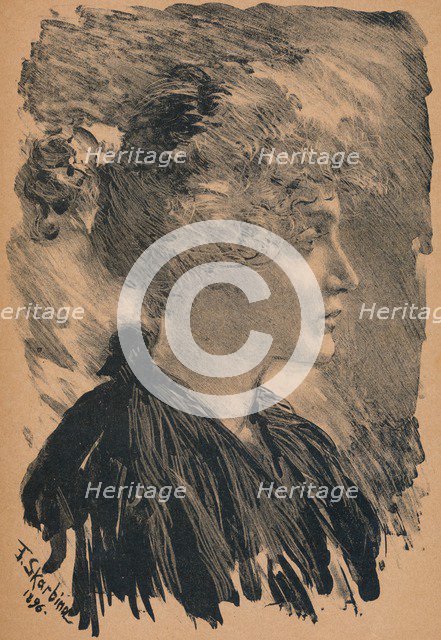 Sketch by F. Skarbina, 1896, (1898). Artist: Franz Skarbina