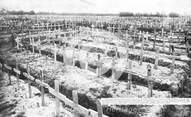 ''Cimetieres Allemands; Ce que les allemands laissent aussi derriere eux', 1918. Creator: Unknown.