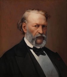 Portrait of Hendrik Conscience (1812-1883). Creator: Pondt, Hendrik de (1842-1897).