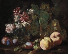 Still Life of Fruit and Flowers, between 1670 and 1680. Creator: Abraham Brueghel.