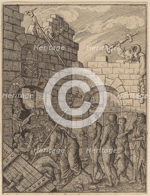 Descent into Hell. Creator: Wenceslaus Hollar.