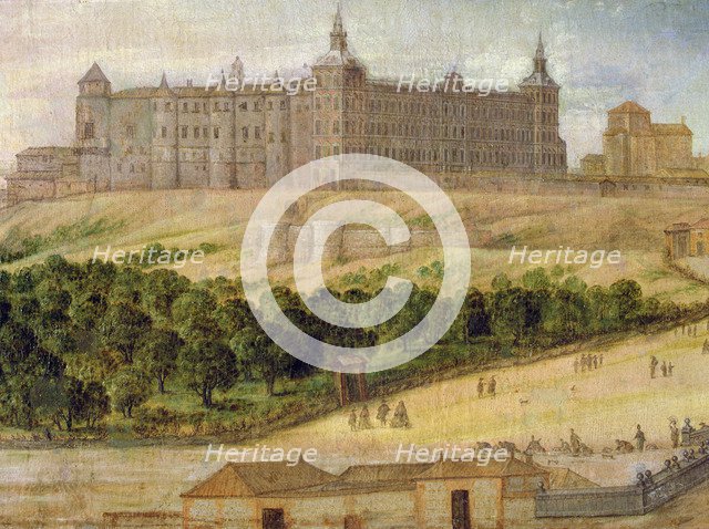 View of the Alcazar of Madrid, 1650.