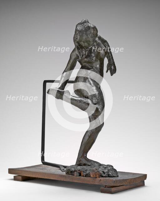 Dancer Looking at the Sole of Her Right Foot, c. 1890s. Creator: Edgar Degas.