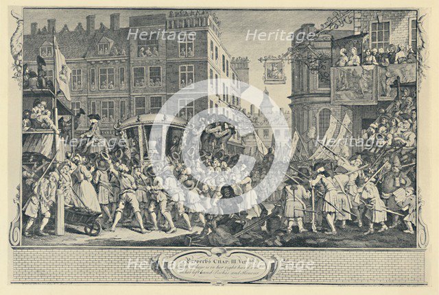 'The Lord Mayor's Show. (From the Industry and Idleness Series), 1747', (1920). Artist: Unknown.
