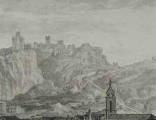 General view of the Templar castle, Castellote, Teruel province, Region of Maestrazgo, Spain, 1870.  Creator: Unknown.