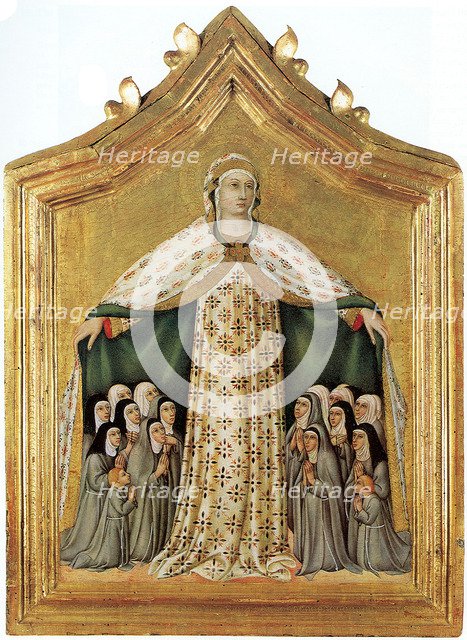 Madonna della Misericordia (Madonna of Mercy), 1440s. Artist: Sano di Pietro (1406-1481)