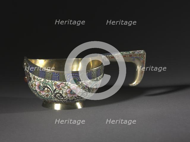 Kovsh (Cup), 1896-1906. Creator: House of Fabergé (Russian, 1842-1918); Fedor I. Rückert (Russian, 1840-1917).
