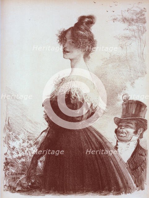 Dessin original pour les "Maîtres de l'Affiche"., c1900. Creator: Charles-Lucien Leandre.