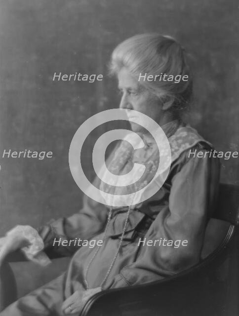 Bruce, James M., Mrs., portrait photograph, 1916. Creator: Arnold Genthe.