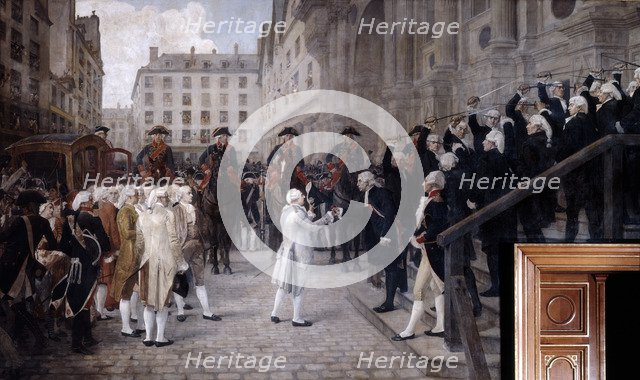 Louis XVI received by the new Mayor of Paris, July 17 1789, (19th/early 20th century). Artist: Jean-Paul Laurens