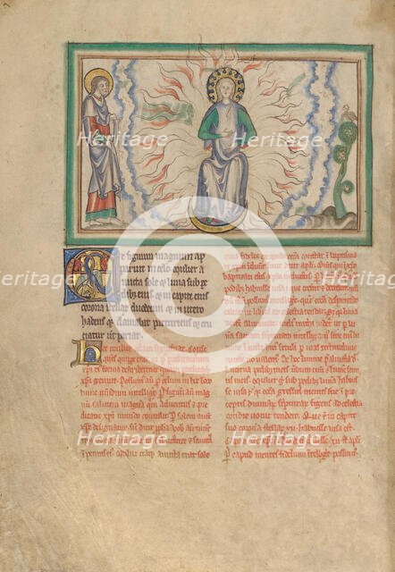 The Woman Clothed in the Sun; Dyson Perrins Apocalypse, about 1255-1260. Creator: Unknown.