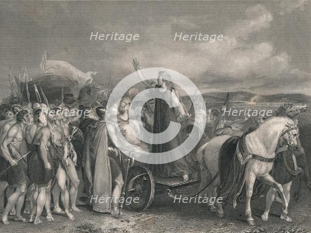'Boadicea, Queen of the Iceni...', (mid 19th century). Creator: Henry Lemon.