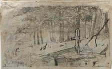 Small Study of Trees, 19th-20th century. Creator: Otto H. Bacher (American, 1856-1909).