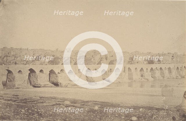[The Bridge at Dizfoul], 1840s-60s. Creator: Possibly by Luigi Pesce.