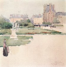 'The Tuileries Gardens', 1915. Artist: Eugene Bejot.