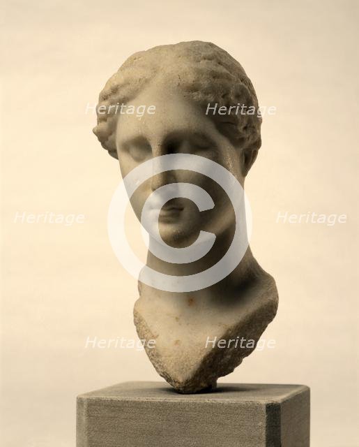 Head of Aphrodite, 325-100 BC. Creator: Unknown.