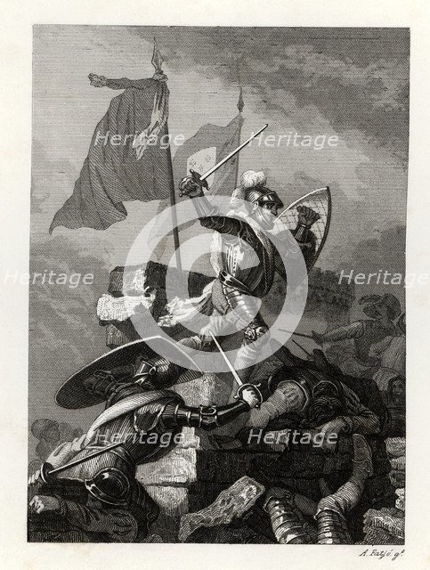 Assault to the city of Ostend by Spanish troops under the command of Ambrosio Spinola, in 1604, e…