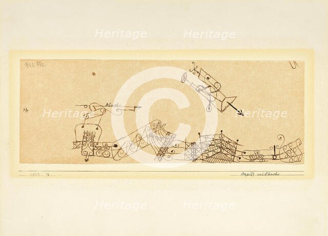Attack and Defense, 1922. Creator: Klee, Paul (1879-1940).