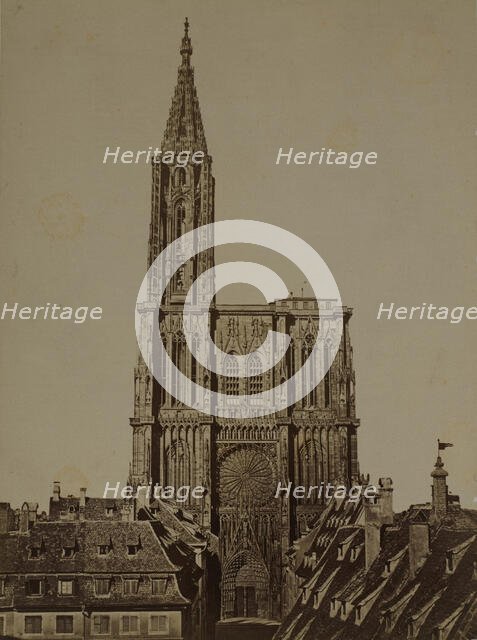 Cathedral Church of Our Lady of Strasbourg western façade, Strasbourg, between 1870-1890. Creator: Unknown.