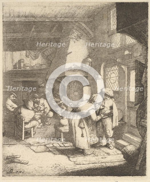 Peasant Paying his Bill, 1610-85. Creator: Unknown.