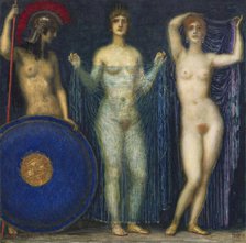 The Judgement of Paris , 1922. Creator: Stuck, Franz, Ritter von (1863-1928).