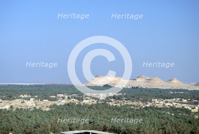 Jebel at Takrur from Siwa, Egypt. 