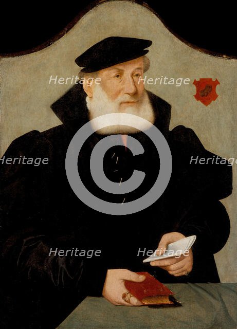 Portrait of Wilhelm Kannengiesser, c1550. Creator: Bartholomaeus Bruyn the Elder.