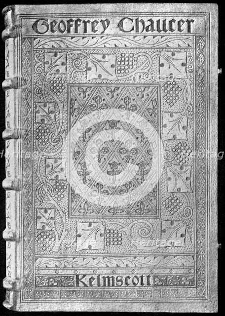 The Kelmscott Chaucer, with a special binding by William Morris, 1896 (1901). Artist: Unknown