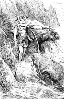 Sketches from the Picture Exhibitions: "Perseus", C. N. Kennedy - New Gallery, 1890.  Creator: Carl Hentschel.