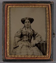 Portrait of a Seated Woman, about 1860. Creator: Unknown.