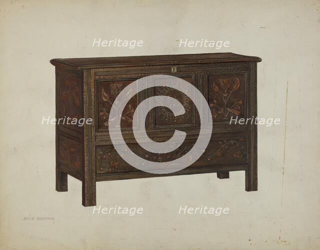 Pa. German Chest, c. 1940. Creator: David Dorfman.