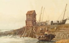 The Pump House, Brighton, 1800-1824. Creator: Samuel Prout.