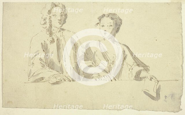 Bust Length Couple, n.d. Creator: William Hogarth.