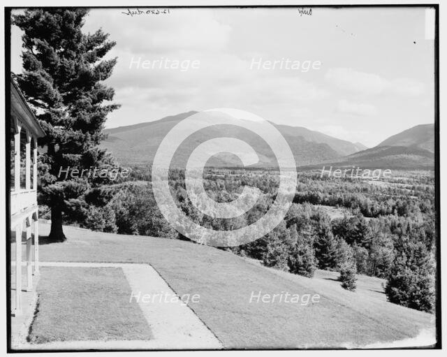 Mt. Cannon & Mt. Kinsman from Forest Hill Hotel, Franconia Notch, White Mountains, c1890-1901. Creator: Unknown.