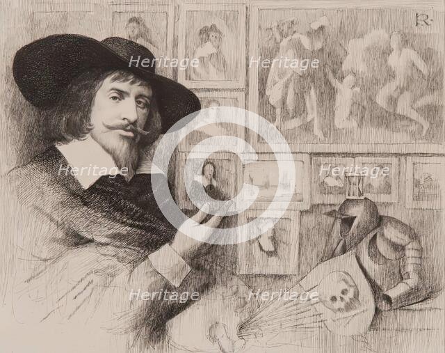 Portrait of George Jamesone. Creator: Charles Amand-Durand.