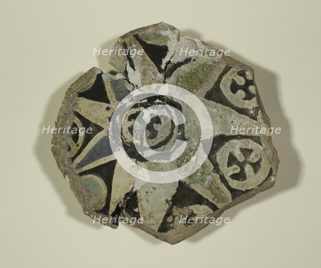 Fragment of a Bowl, 13th-14th century. Creator: Unknown.