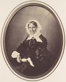 [Portrait of an Elderly Woman], 1850s-60s. Creator: Franz Antoine.