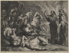 Moses and the Brazen Serpent, 1580-1633. Creator: Boetius Adams Bolswert.