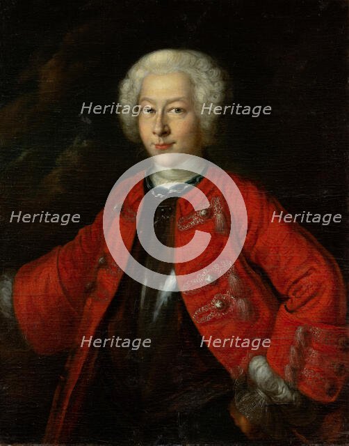 Portrait of Hieronymus Georg von Holzhausen, 1735-1745. Creator: German Master.