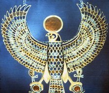 Pectoral showing the god Horus, Ancient Egyptian, 18th Dynasty, c1325 BC. Artist: Unknown