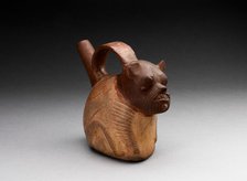 Single Spout Bottle in the form of a Animal with Lined Skin, A.D. 1000/1476. Creator: Unknown.