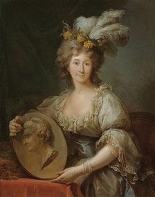 Duchess Dorothea of Courland, née Countess von Medem (1761-1821) , Late 18th century. Creator: Bacciarelli, Marcello (1731-1818).
