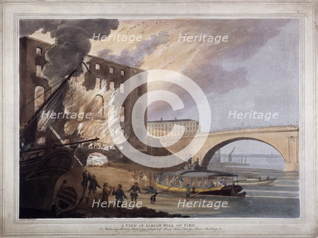 Albion Place, Southwark, London, 1791. Artist: John William Edy