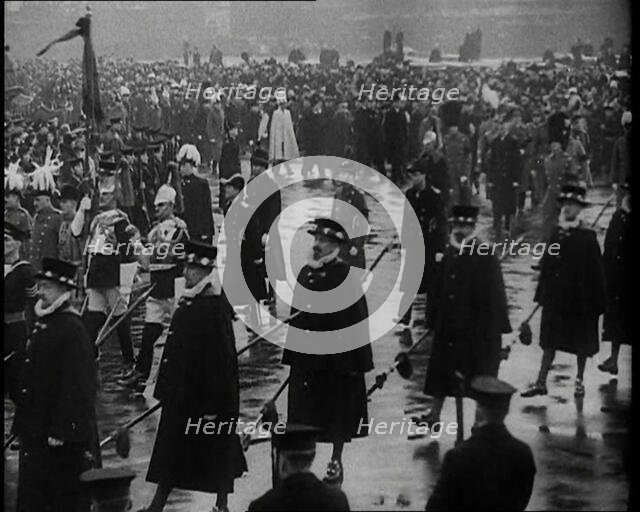 Crowd Watching the Funeral Procession of George V, His Majesty The King, 1936. Creator: British Pathe Ltd.