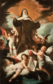 Saint Theresa in Glory, 1620s. Creator: Strozzi, Bernardo (1581-1644).