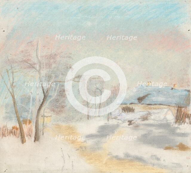 Winter landscape, 1875/1885. Creator: Ladislav Mednyanszky.